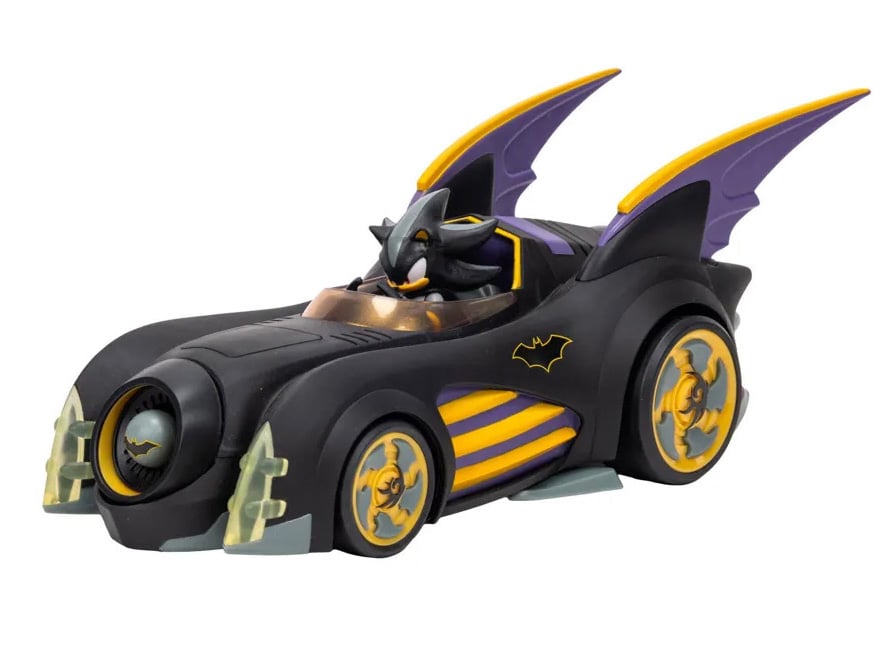 Jakks Pacific DC Comics x Sonic the Hedgehog Batmobile and Shadow as Batman Set - View 4