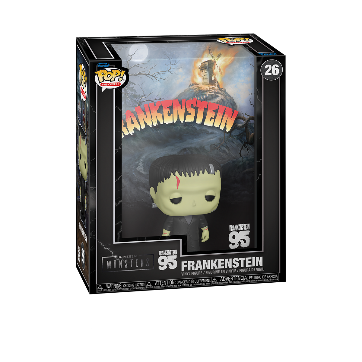 Funko Pop! VHS Covers #26 Universal Monsters Frankenstein 95th Anniversary Vinyl Figure - View 3