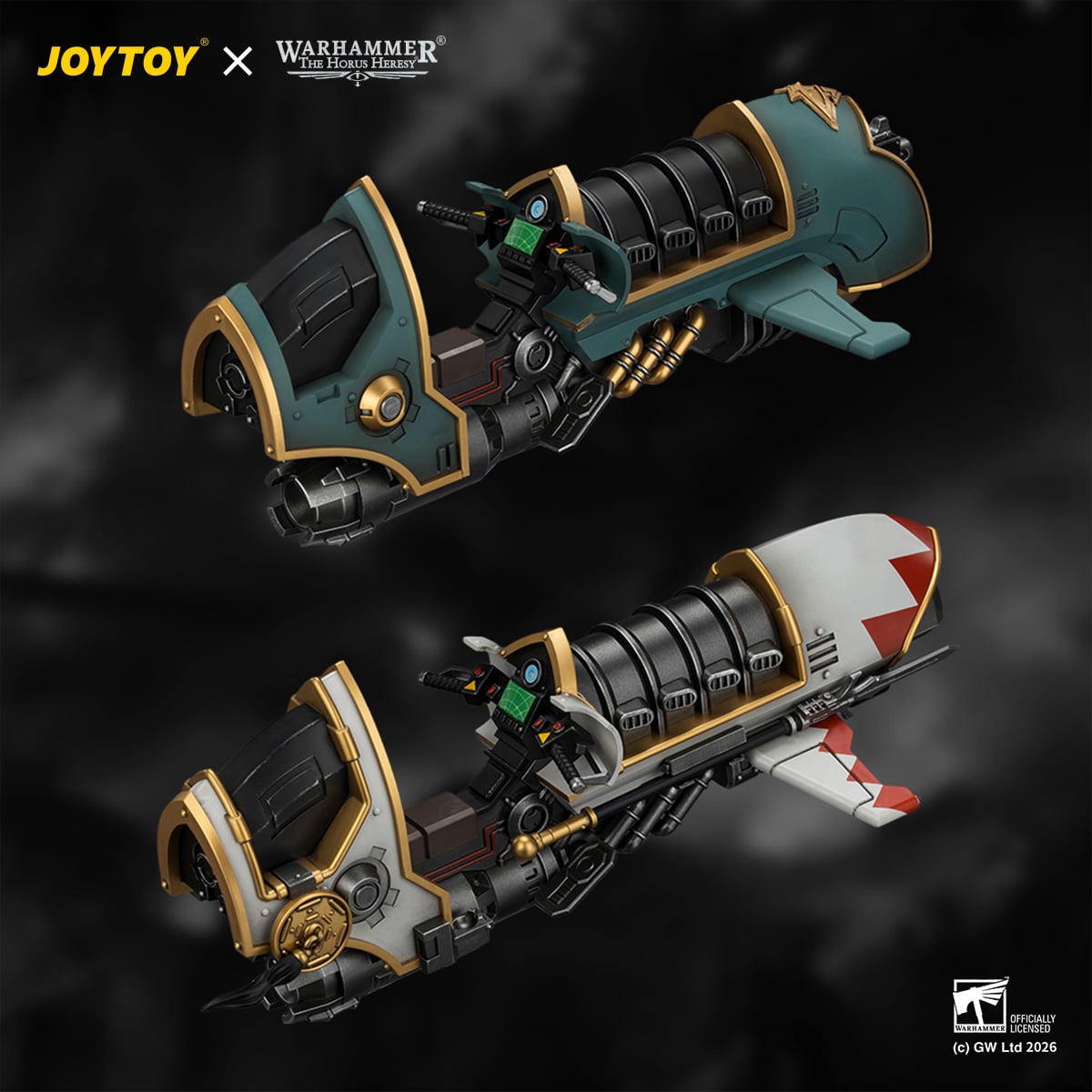 JoyToy Warhammer The Horus Heresy Sons of Horus Legion Scimitar Jetbike with Heavy Bolter 1/18 Scale Vehicle - View 28