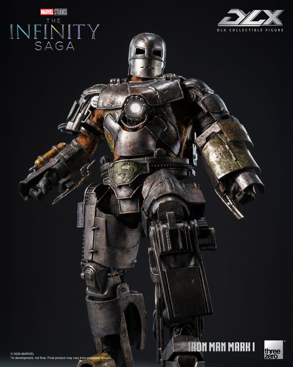 threezero Marvel Infinity Saga DLX Iron Man Mark 1 1/12 Scale 7-Inch Action Figure - View 11