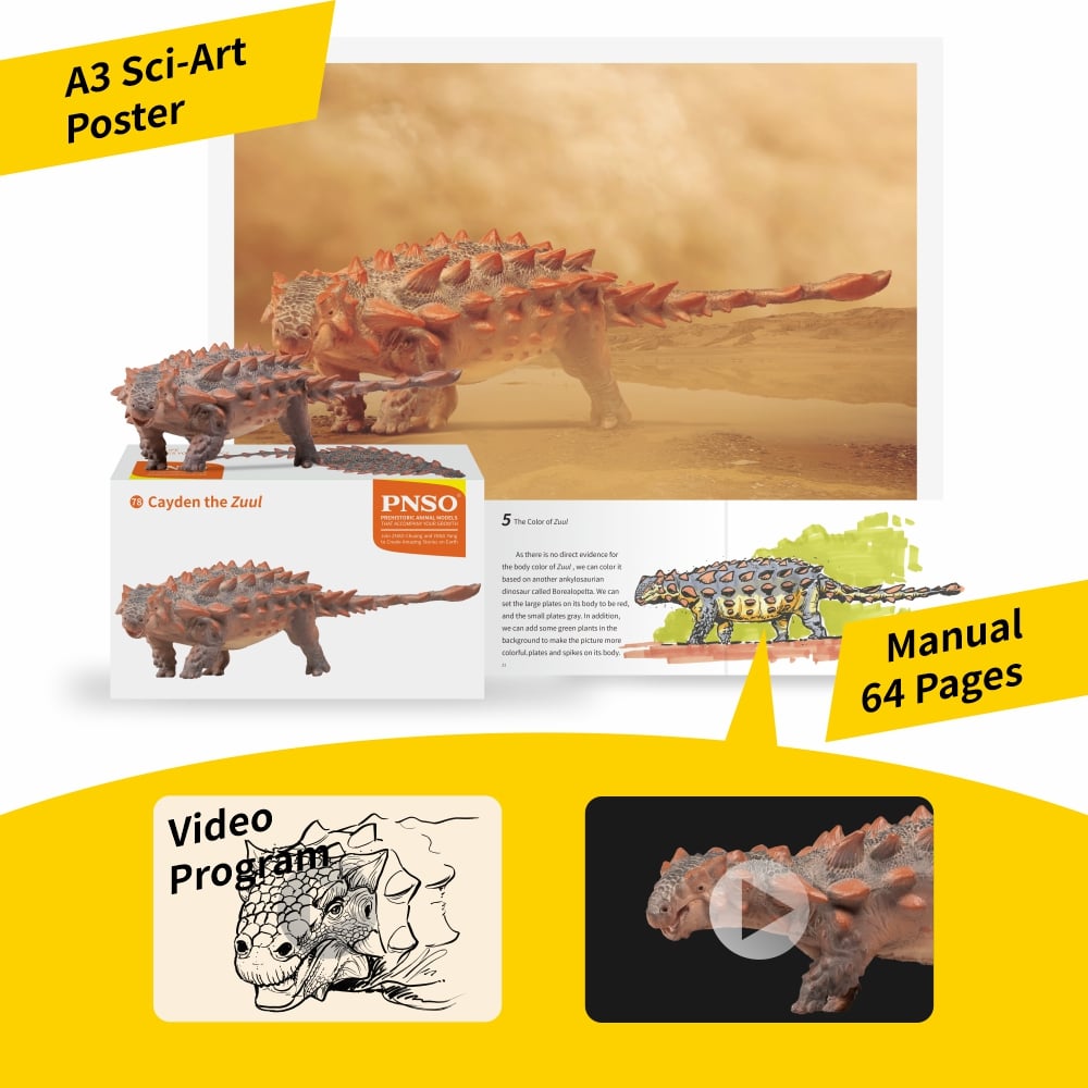 PNSO Prehistoric Animal Models Cayden the Zuul 11.81-Inch PVC Figure - View 5