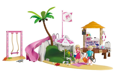 Playmobil x Barbie Beach Cafe Playset with Barbie and Ken Figures - View 3