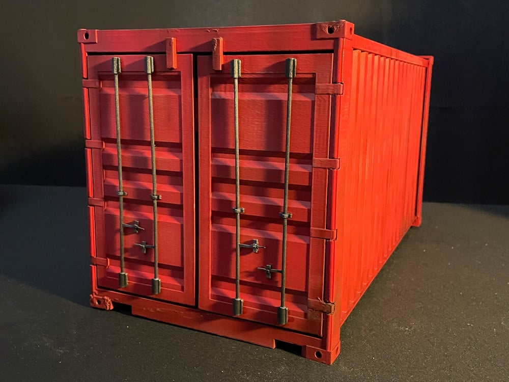 Dio-Bolic Studios Shipping Container Display Red Ver. 1/12 Scale Diorama, 9-Inch - View 2