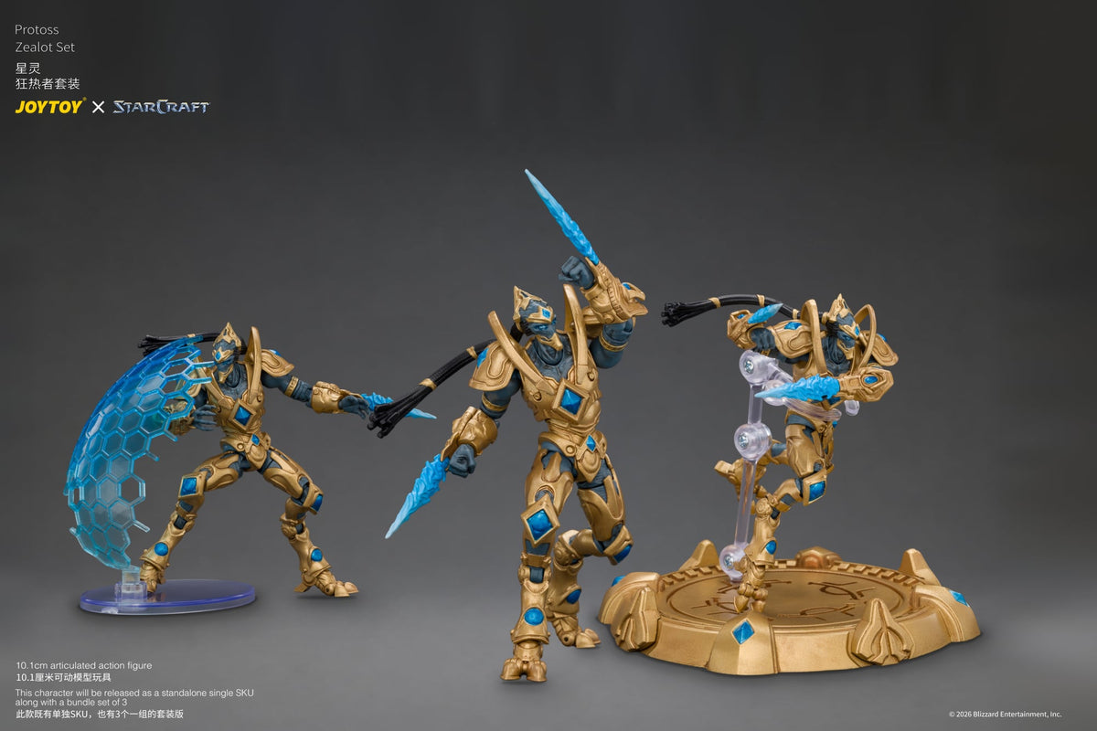 JoyToy StarCraft Protoss Zealot 1/25 Scale 4-Inch Action Figure Set - View 5