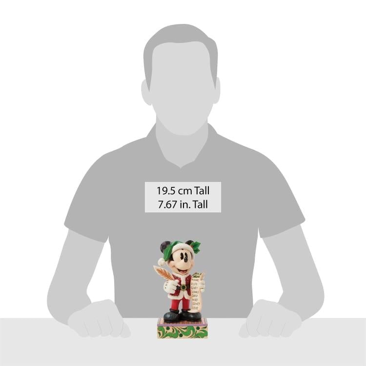 Enesco Mickey Mouse Disney Traditions Twenty Years of Magic Santa Mickey with List by Jim Shore 8-Inch Resin Figurine - View 6