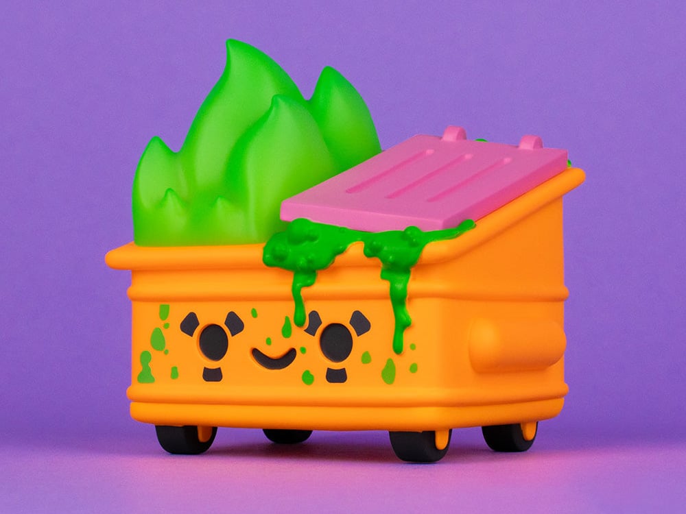 100% Soft Dumpster Fire Toxic Waste Radioactive Orange Edition 3.5-Inch Vinyl Figure - View 2