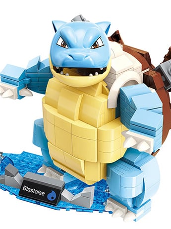 Keeppley Pokemon Blastoise Qman Building Blocks Toy Set, 9-Inch