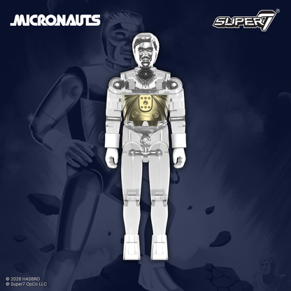 Super7 Micronauts ReAction+ Time Traveler (Translucent Clear) Action Figure - View 5