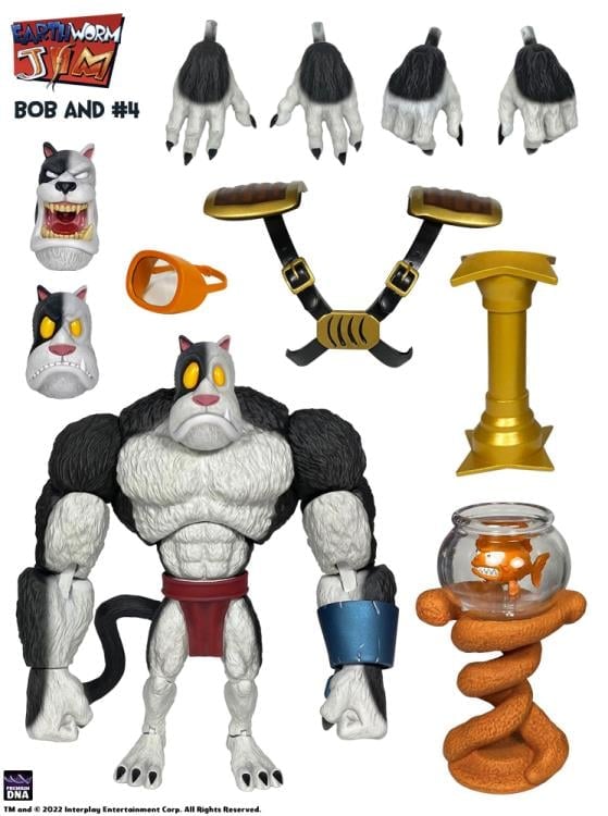 Premium DNA Earthworm Jim Bob the Killer Goldfish and #4 1/12 Scale Figure Set - View 18