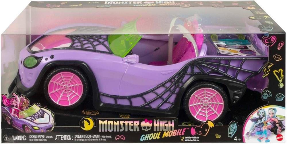 Mattel Monster High Ghoul Mobile Playset, Plastic Vehicle Set - View 9