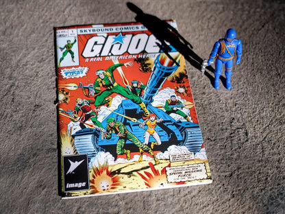 Super7 G.I. Joe ReAction+ Comic Collector Series Cobra Commander Action Figure and Comic Set - View 2