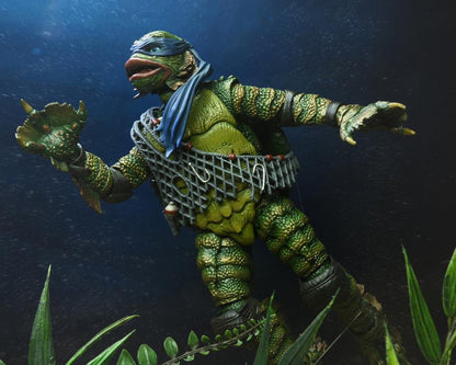 NECA Universal Monsters x Teenage Mutant Ninja Turtles Ultimate Leonardo as The Creature Figure - View 11