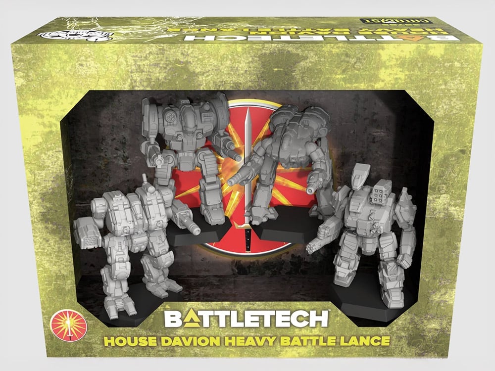 Catalyst Game Labs BattleTech House Davion Heavy Battle Lance Miniature ForcePack - View 2