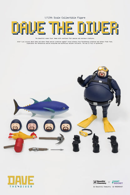Beautiful Chemistry Dave the Diver 1/12 Scale 6-Inch Action Figure - View 12