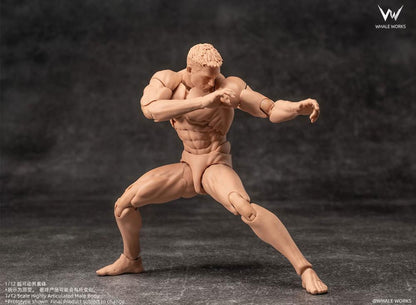 Whale Works Male (Ver. B) 1/12 Scale Plastic Blank Body - View 3