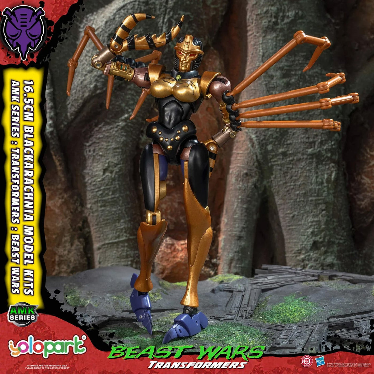 Yolopark Transformers: Beast Wars AMK Series Blackarachnia 6.5-Inch Model Kit - View 8