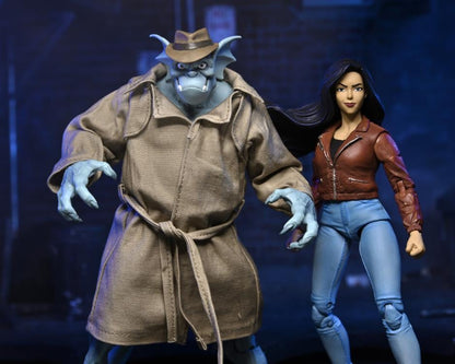 NECA Disney's Gargoyles Ultimate Detective Broadway Silver Falcon with Closed Wings Action Figure - View 7