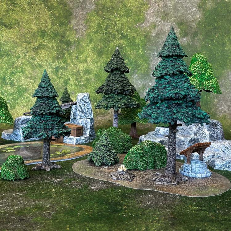 Monster Fight Club Monster Scenery Evergreen Pine Forest Tabletop Scenery Set - View 5