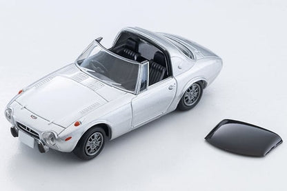 Tomytec Tomica Limited Vintage TLV-139c 1969 Toyota Sports 800 (Silver) with Custom Wheels 1/64 Scale Diecast Model - View 11