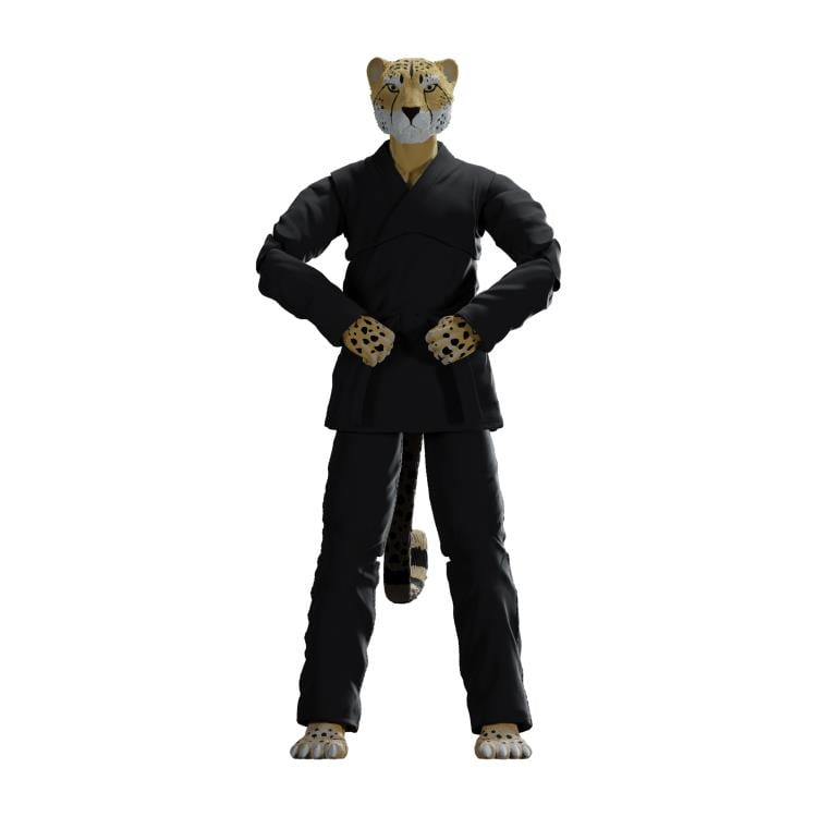 Icon Heroes Zoo Jitsu Fighters Chico the Cheetah Black Gi Action Figure - View 6