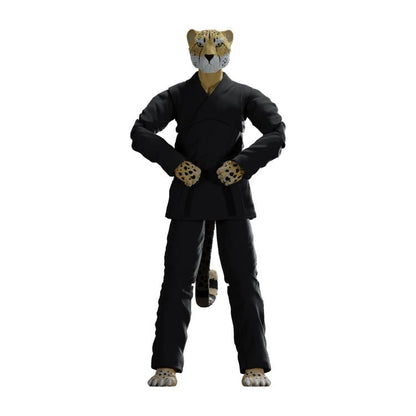 Icon Heroes Zoo Jitsu Fighters Chico the Cheetah Black Gi Action Figure - View 6