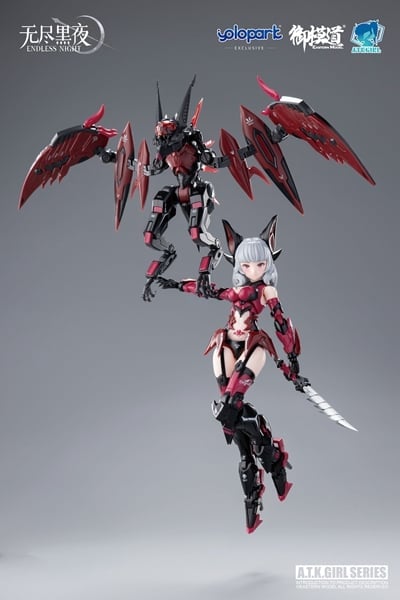 Eastern Model A.T.K. Girl Endless Night Vampire Camilla 1/12 Scale Model Kit, 6.69-Inch - View 13