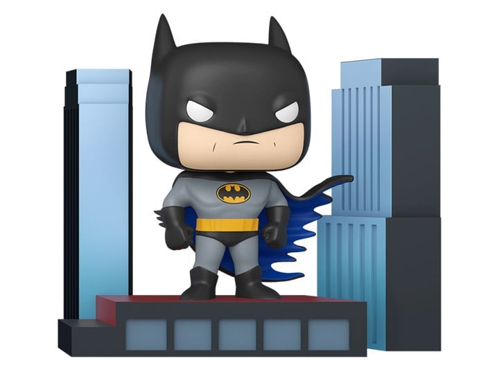 Funko Pop! Deluxe Batman: The Animated Series #549 Batman on Rooftop Vinyl Figure - View 2