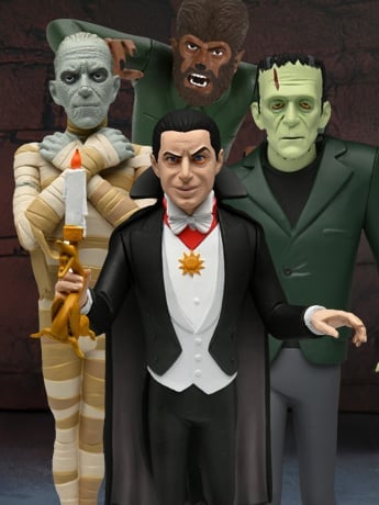 NECA Universal Monsters Toony Terrors Set of 4 Figures