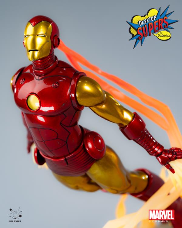 Galaxias Marvel Desktop Supers Iron Man (Classic Edition) 1/8 Scale PVC Figure, 12-Inch - View 14