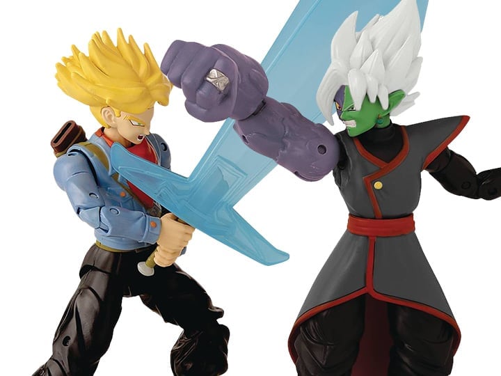 Bandai Dragon Ball Super Dragon Stars Super Saiyan Trunks Vs. Fusion Zamasu Action Figure Two-Pack - View 2