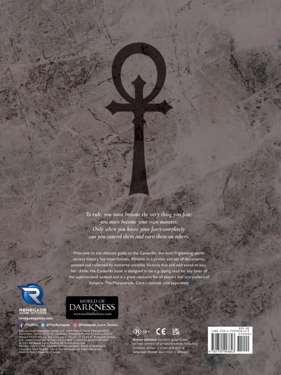 Renegade Game Studios Vampire: The Masquerade 5th Edition Camarilla Sourcebook - View 4