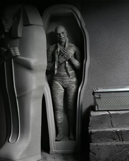 NECA Universal Monsters Ultimate Mummy (Black and White) 90th Anniversary Figure - View 3