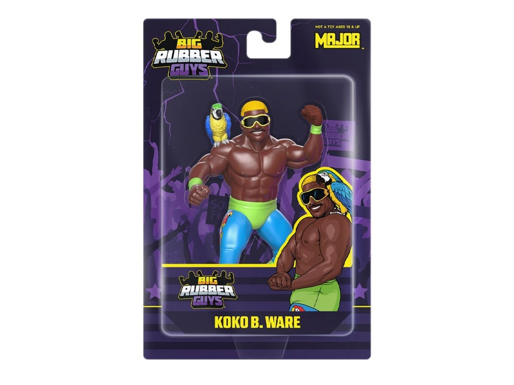 Major Big Rubber Guys Koko B. Ware 8-Inch Wrestling Figure - View 2
