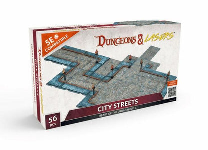 Archon Studios Dungeons & Lasers City Street Plastic Miniatures Set - View 7