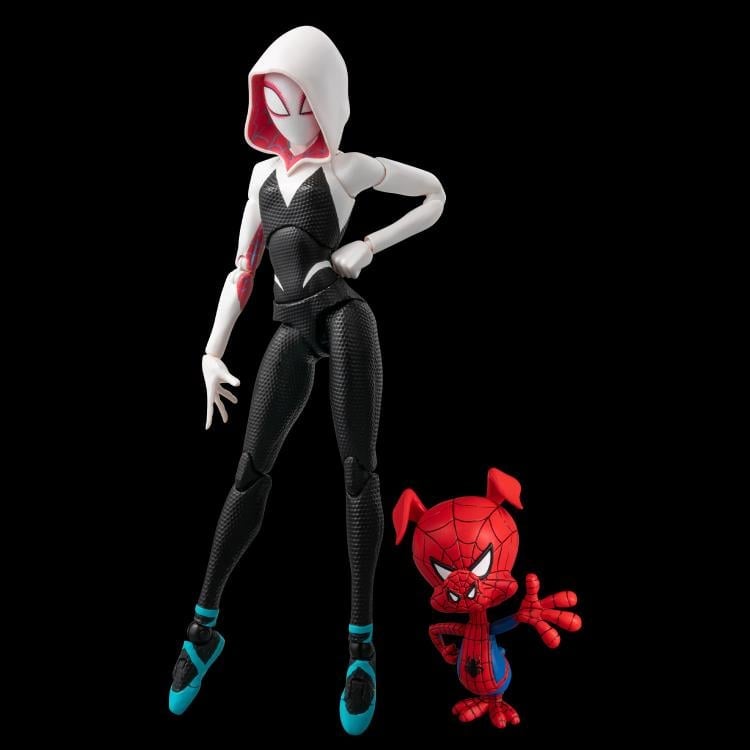 Sentinel Spider-Man: Into the Spider-Verse SV-Action Spider-Gwen and Spider-Ham Plastic Figure Set - View 3