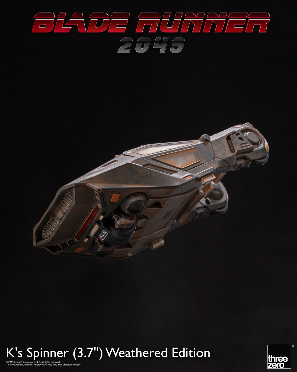 threezero Blade Runner 2049 K's Spinner Weathered Edition Exclusive Police Spinner Model - View 12