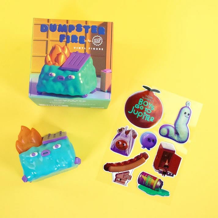 100% Soft Dumpster Fire GlanderCo 3.5-Inch Vinyl Figure - View 15