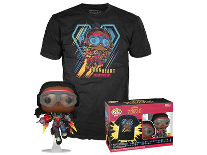 Funko Pop! and Tee Marvel Black Panther: Wakanda Forever Ironheart MK1 Glow-in-the-Dark Set - View 2