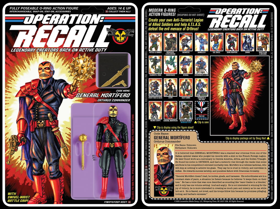 Locomotion Media Group Operation: Recall Wave 1 General Mortifero 3.75-Inch Action Figure - View 6