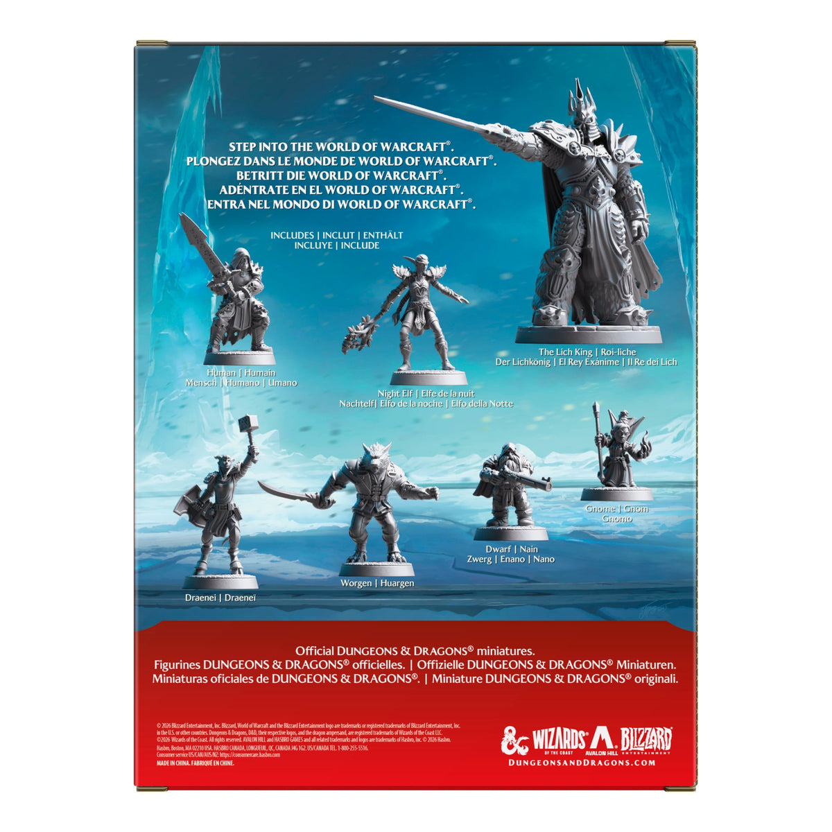 Hasbro Dungeons & Dragons x World of Warcraft Miniatures Set 2 with The Lich King - View 9