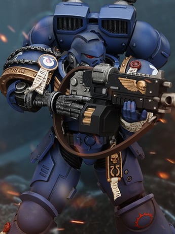 JoyToy Warhammer 40,000: Space Marine 2 Ultramarines Brother Chairon 1/18 Scale Plastic Action Figure