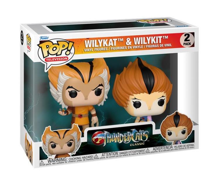 Funko Pop! Television ThunderCats Wilykat and Wilykit Two-Pack Vinyl Figures - View 3