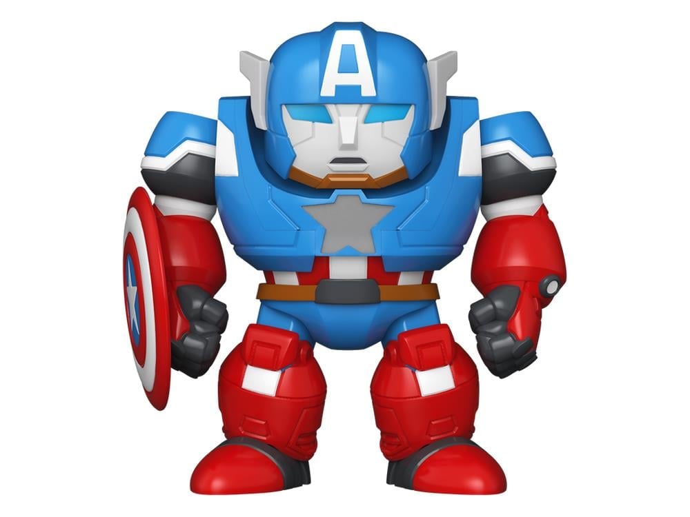 Funko Marvel: What If...? Bitty Pop! Bitty Bot Captain America Mecha with Captain America Vinyl Figure - View 2