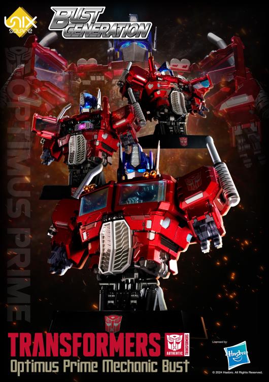 Unix Square Transformers Bust Generation Optimus Prime Mechanic Bust 6.3-Inch ABS Statue - View 22