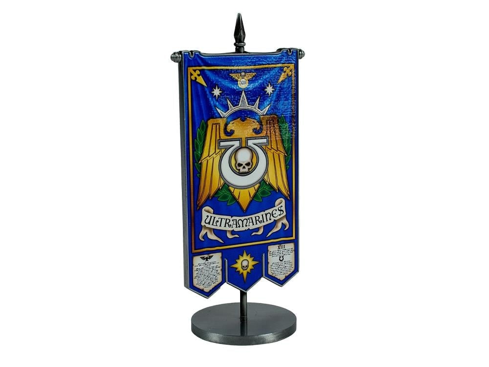 AAA Merchandise Warhammer 40,000 Ultramarines Metal Desktop Banner - View 2