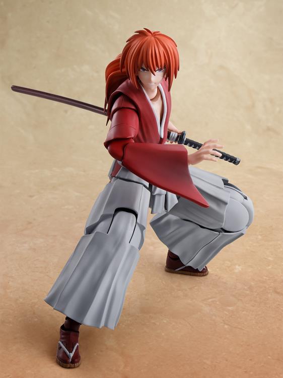 Bandai S.H.Figuarts Rurouni Kenshin: Meiji Swordsman Romantic Story Kenshin Himura 5.3-Inch Action Figure - View 6