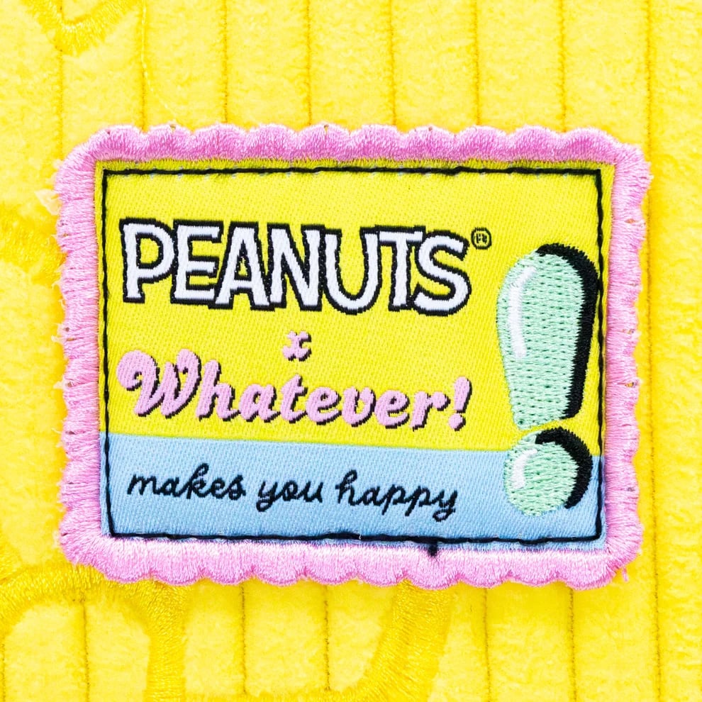 Whatever Peanuts Sherbet Spring Snoopy Oversized Corduroy Tote Bag - View 6