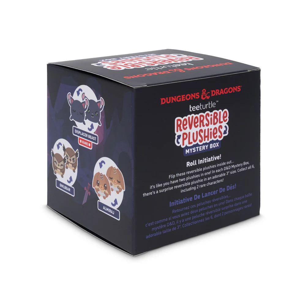 TeeTurtle Dungeons & Dragons 12 Random Reversible 3-Inch Plushies with Mimic and Owlbear - View 12