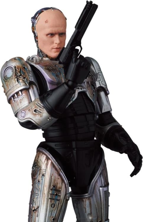 Medicom Toy MAFEX No.192 RoboCop (1987) Murphy Head Damaged Ver. Action Figure, 6.3-Inch - View 9