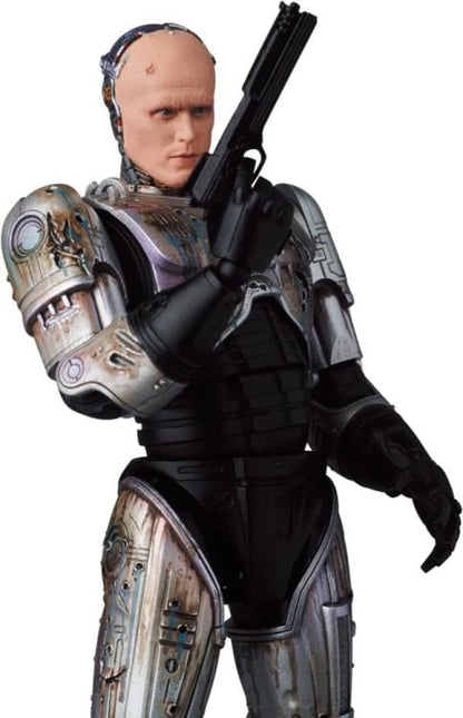 Medicom Toy MAFEX No.192 RoboCop (1987) Murphy Head Damaged Ver. Action Figure, 6.3-Inch - View 9